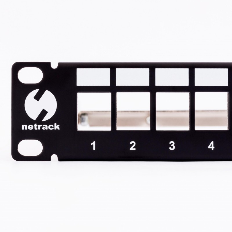 Patch panel keystone 10" 12-porty, UTP Netrack | PartsPC.pl