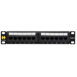 Patch panel 10'' Netrack 12-portów kat. 6 UTP | PartsPC.pl