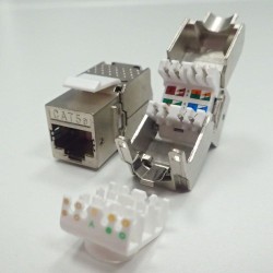 Moduł keystone Jack RJ45 kat. 5e FTP, beznarzędziowy Netrack… | PartsPC.pl