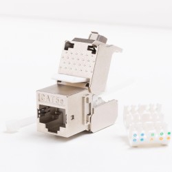 Moduł keystone Jack RJ45 kat. 5e FTP, beznarzędziowy Netrack… | PartsPC.pl