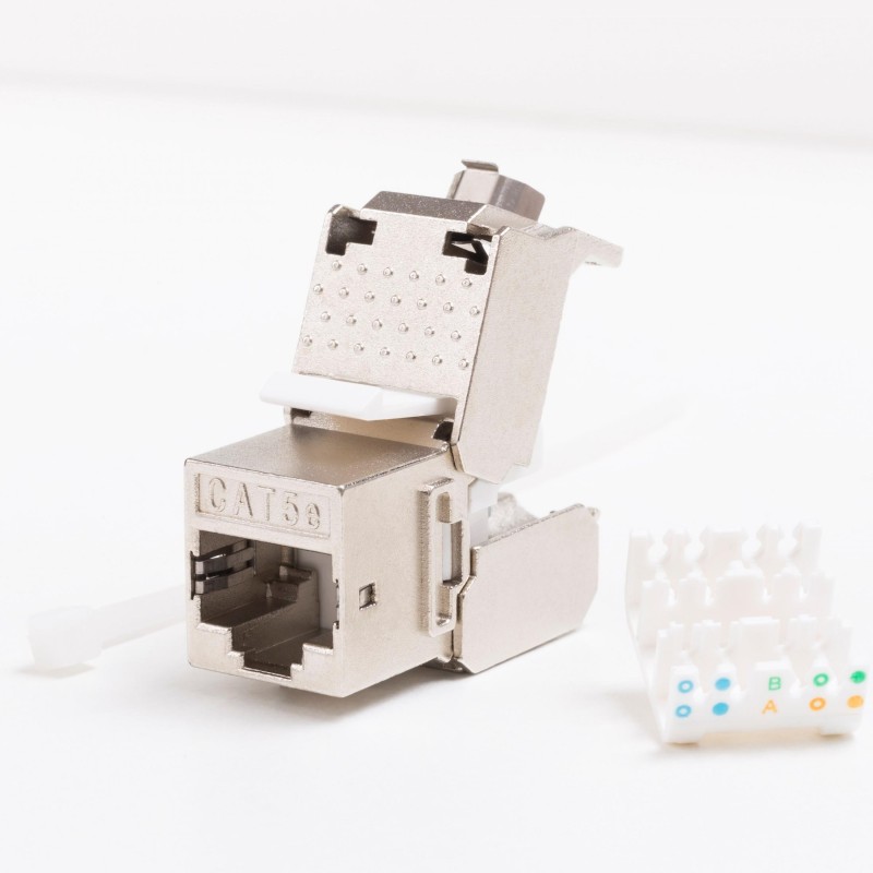 Moduł keystone Jack RJ45 kat. 5e FTP, beznarzędziowy Netrack… | PartsPC.pl