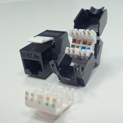 Moduł keystone Jack RJ45 kat. 5e UTP, beznarzędziowy Netrack… | PartsPC.pl