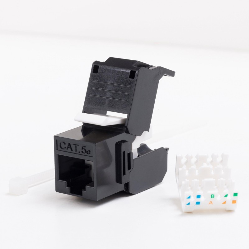 Moduł keystone Jack RJ45 kat. 5e UTP, beznarzędziowy Netrack… | PartsPC.pl