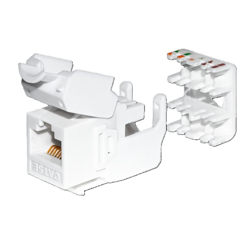 Moduł keystone Jack RJ45 kat. 5e UTP, beznarzędziowy Netrack… | PartsPC.pl