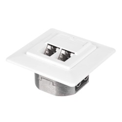Gniazdo kompletne podtynkowe Netrack 2xRJ45 8p8c STP Cat5e… | PartsPC.pl