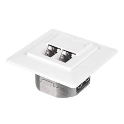 Gniazdo kompletne podtynkowe Netrack 2xRJ45 8p8c STP Cat5e… | PartsPC.pl