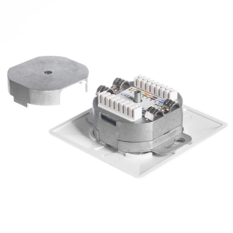 Gniazdo kompletne podtynkowe Netrack 2xRJ45 8p8c STP Cat5e… | PartsPC.pl