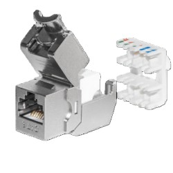 Moduł keystone Jack RJ45 kat. 6 FTP, beznarzędziowy Netrack… | PartsPC.pl