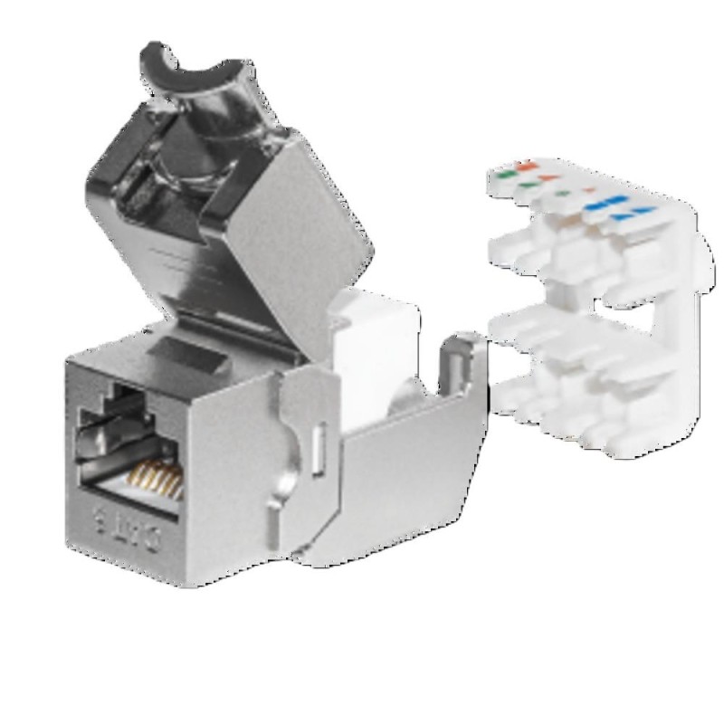 Moduł keystone Jack RJ45 kat. 6 FTP, beznarzędziowy Netrack… | PartsPC.pl