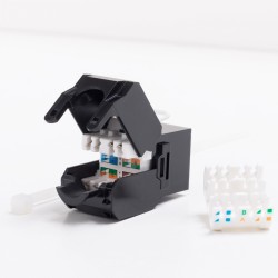 Moduł keystone Jack RJ45 kat. 6 UTP, beznarzędziowy Netrack… | PartsPC.pl