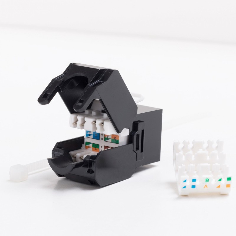 Moduł keystone Jack RJ45 kat. 6 UTP, beznarzędziowy Netrack… | PartsPC.pl