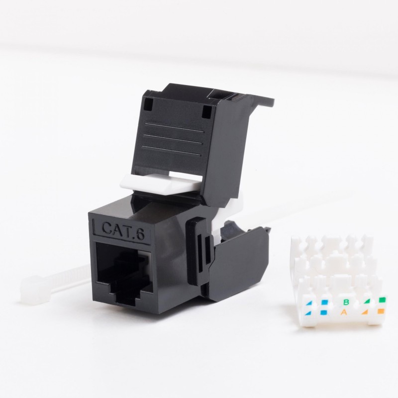 Moduł keystone Jack RJ45 kat. 6 UTP, beznarzędziowy Netrack… | PartsPC.pl