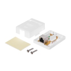 Gniazdo kompletne natynkowe 1 x RJ45 8p8c FTP kat. 6 LSA Net… | PartsPC.pl