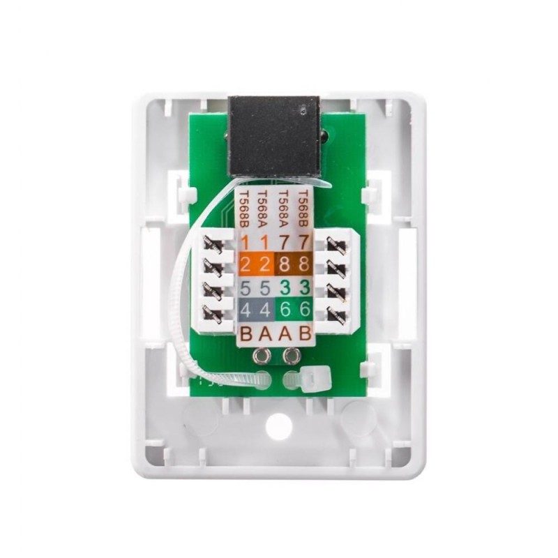 Gniazdo natynkowe kompletne 1xRJ45 8p8c UTP Cat6 LSA Netrack… | PartsPC.pl