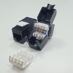 Moduł keystone Jack RJ45 kat. 6A UTP, beznarzędziowy Netrack… | PartsPC.pl