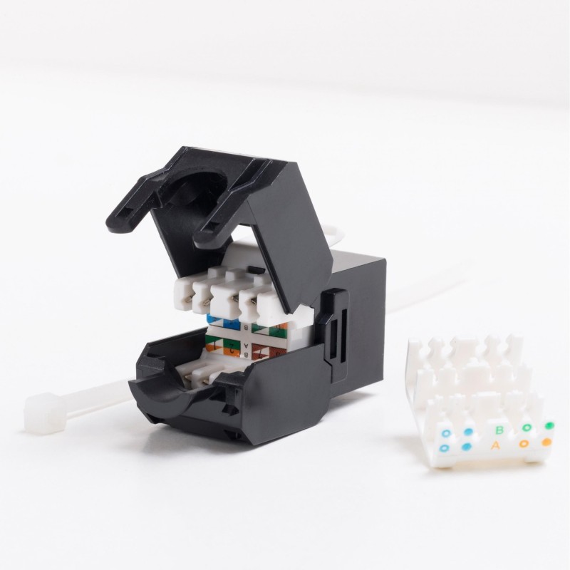 Moduł keystone Jack RJ45 kat. 6A UTP, beznarzędziowy Netrack… | PartsPC.pl