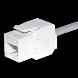 Moduł keystone Jack RJ45 kat. 6 UTP, beznarzędziowy, biały N… | PartsPC.pl