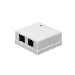 Gniazdo natynkowe kompletne 2xRJ45 8p8c UTP Cat6 LSA Netrack… | PartsPC.pl