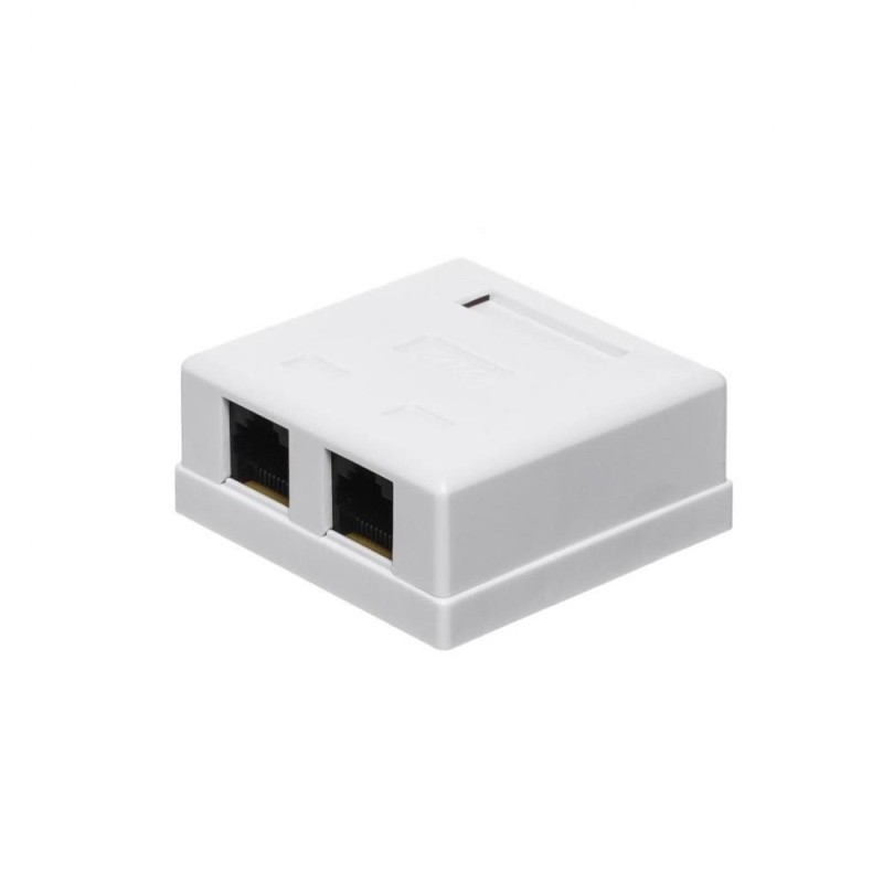 Gniazdo natynkowe kompletne 2xRJ45 8p8c UTP Cat6 LSA Netrack… | PartsPC.pl