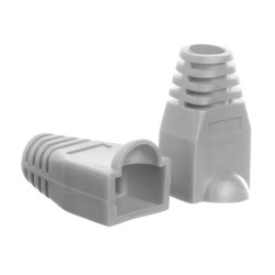Osłonka na wtyk RJ45 8p szara (100 szt) Netrack | PartsPC.pl