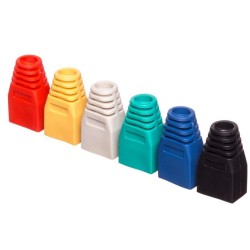 Osłonka na wtyk RJ45 8p mix kolorów (100 szt) Netrack | PartsPC.pl