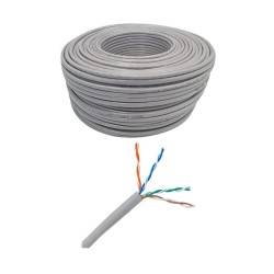 Kabel sieciowy skrętka LAN Netrack cat 6 UTP, szary, 100m , … | PartsPC.pl