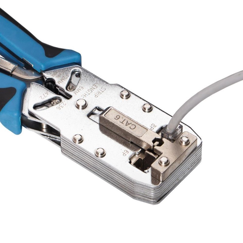 Zaciskarka RJ45 8p+6p+4p+AMP cat. 6, kontrola docisku Netrac… | PartsPC.pl