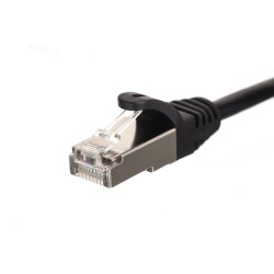 Patchcord RJ45, kat. 6 FTP F/UTP, 5m, Netrack, czarny | PartsPC.pl