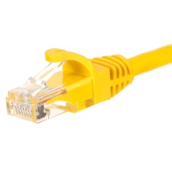 Patchcord RJ45, Netrack osłonka zalewana, kat. 5e UTP, 1m żó… | PartsPC.pl