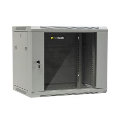 Szafa wisząca 19" Netrack, 9U/600x450mm – szary, drzwi szkla… | PartsPC.pl