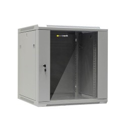 Szafa wisząca 19" Netrack, 12U/600x600mm - szary, drzwi szkl… | PartsPC.pl