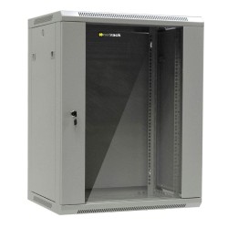 Szafa wisząca 19" Netrack, 15U/600x450mm - szary, drzwi szkl… | PartsPC.pl