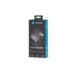 Karta sieciowa Natec Cricket USB 3.0 - RJ-45 1Gb na kablu | PartsPC.pl