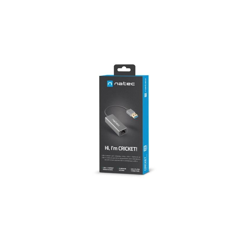 Karta sieciowa Natec Cricket USB 3.0 - RJ-45 1Gb na kablu | PartsPC.pl