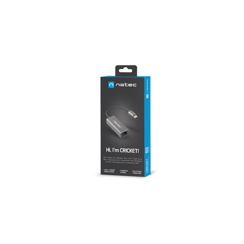 Karta sieciowa Natec Cricket USB-C 3.1 - RJ-45 1Gb na kablu… | PartsPC.pl
