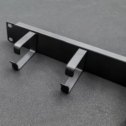 Organizer kabli QOLTEC do szaf RACK 19" | 1U | PartsPC.pl
