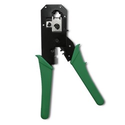 Zaciskarka Qoltec modułowa do cięcia i zaciskania kabli Ethernet 8P 6P 4P