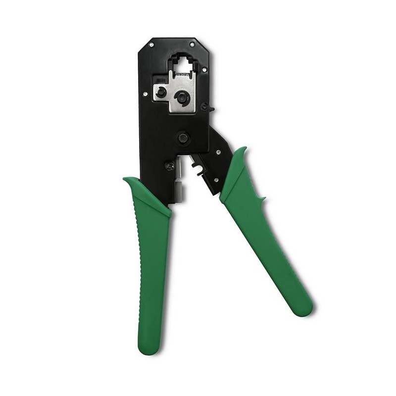 Zaciskarka Qoltec modułowa do cięcia i zaciskania kabli Ethernet 8P 6P 4P