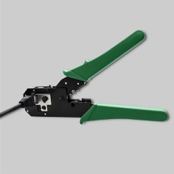 Zaciskarka Qoltec modułowa do cięcia i zaciskania kabli Ethernet 8P 6P 4P