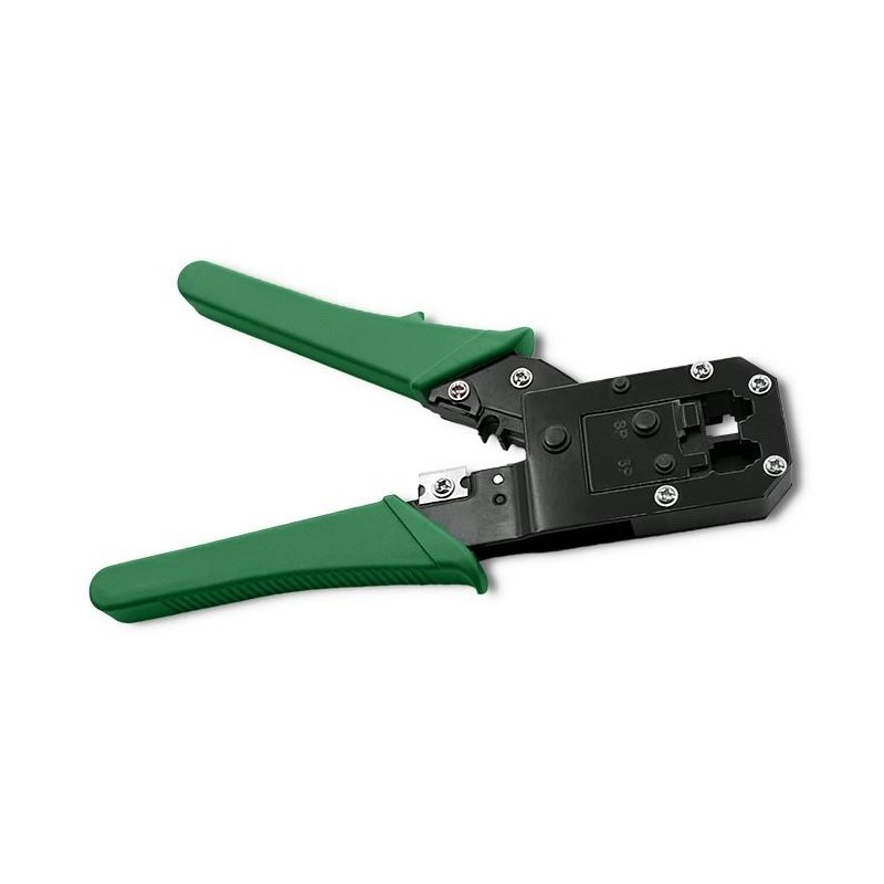 Zaciskarka Qoltec modułowa do cięcia i zaciskania kabli Ethernet 8P 6P 4P