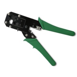 Zaciskarka Qoltec modułowa do cięcia i zaciskania kabli Ethernet 8P 6P 4P