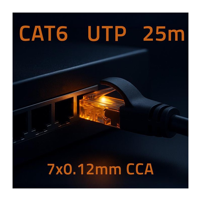 Kabel Patchcord Qoltec UTP | CAT6 | 2 x RJ-45 | High speed 1… | PartsPC.pl