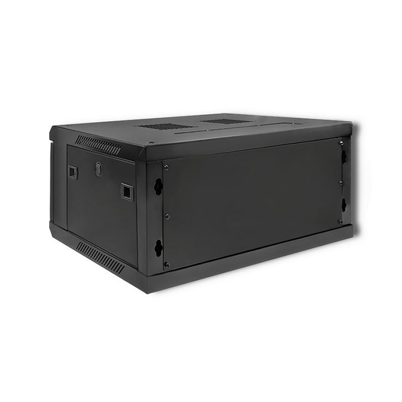 Szafa RACK Qoltec 19" | 4U | 450x600x280 | Czarna | Wisząca