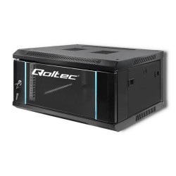 Szafa RACK Qoltec 19" | 4U | 450x600x280 | Czarna | Wisząca
