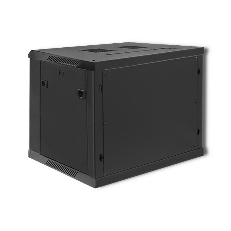 Szafa RACK Qoltec 19" | 9U | 600x600x500 | Czarna | Wisząca