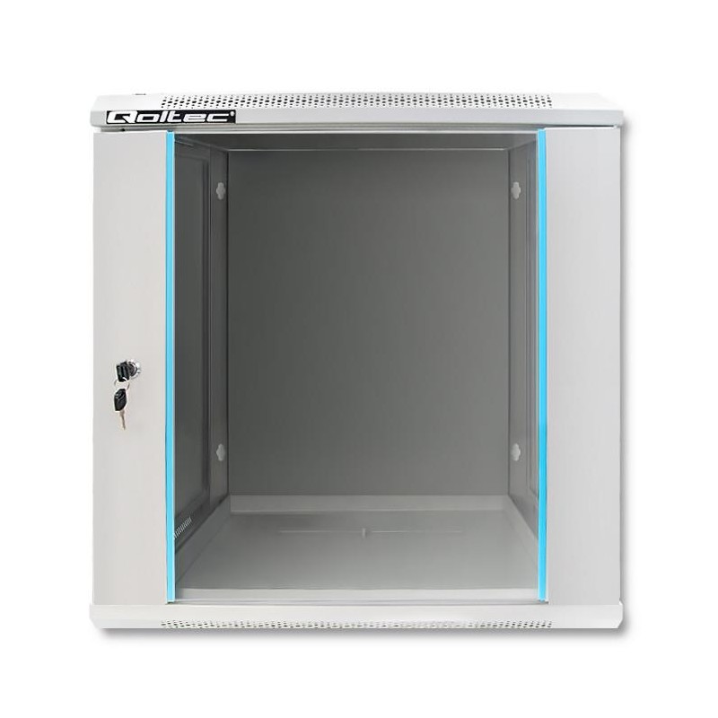 Szafa RACK Qoltec 19" | 12U | 600x635x450 | Szara | Wisząca… | PartsPC.pl