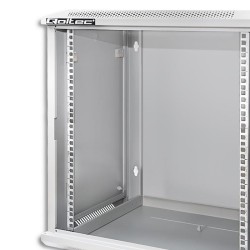 Szafa RACK Qoltec 19" | 12U | 600x635x450 | Szara | Wisząca… | PartsPC.pl