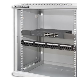 Szafa RACK Qoltec 19" | 12U | 600x635x450 | Szara | Wisząca… | PartsPC.pl