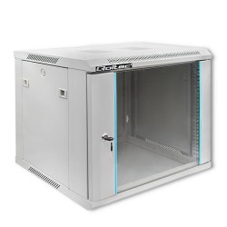 Szafa RACK Qoltec 19" | 9U | 600x600x500 | Szara | Wisząca… | PartsPC.pl