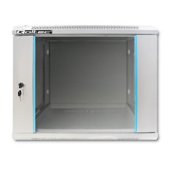 Szafa RACK Qoltec 19" | 9U | 600x600x500 | Szara | Wisząca… | PartsPC.pl